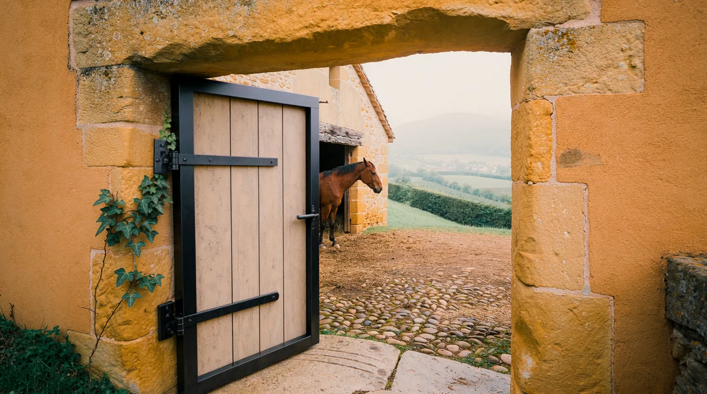 Entrée, Les Poneys de Magali, centre équestre à Roybon