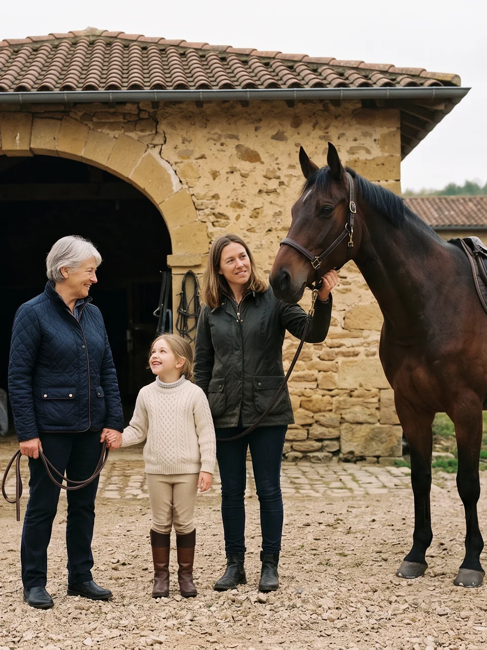 L'équipe, Les Poneys de Magali, centre équestre à Roybon