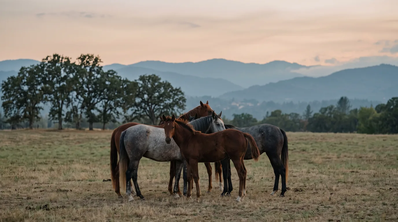 Chevaux en liberté, Les Poneys de Magali, Isère